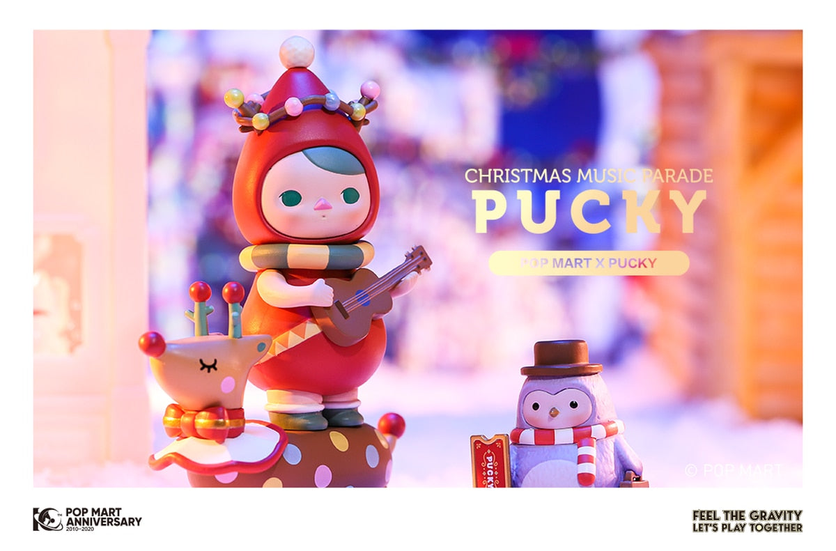 POPMART x Christmas Pucky 2020 Blind box set - open box