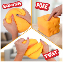 Load image into Gallery viewer, Giggle Zone Squishy Cheese Block, 1.0 ea