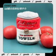 Load image into Gallery viewer, Preorder SAD TIME TOMATO CAN TOWEL plush