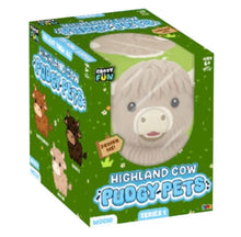 Load image into Gallery viewer, Preorder RMS® Highland Cow Pudgy Pets Series 1 Squishy Fidget Toy (1pc) Style Ships Assorted