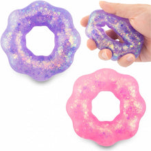 Load image into Gallery viewer, Preorder Glitter Flower Ring Squishy