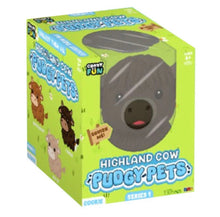 Load image into Gallery viewer, Preorder RMS® Highland Cow Pudgy Pets Series 1 Squishy Fidget Toy (1pc) Style Ships Assorted