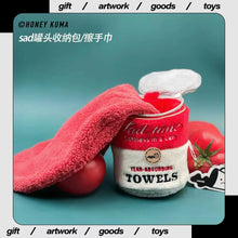 Load image into Gallery viewer, Preorder SAD TIME TOMATO CAN TOWEL plush