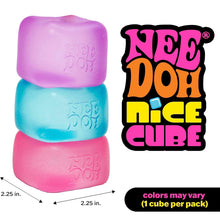 Load image into Gallery viewer, Schylling NeeDoh Nice Cube - Sensory Squeeze Toy with Super Solid Squish - 2.25" Cube - Color May Vary (Pack of 1)