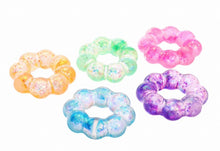 Load image into Gallery viewer, Preorder Glitter Flower Ring Squishy