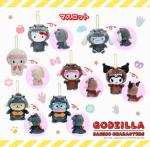 Load image into Gallery viewer, Preorder Godzilla x Sanrio Characters plush keychain (Japan)