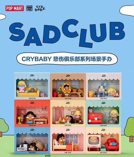 Preorder Crybaby Sad Club Scene set Blind box series Open box