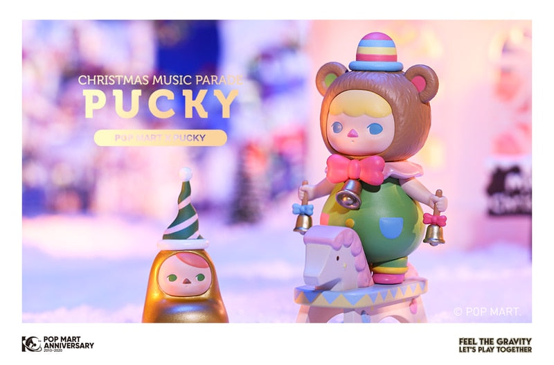 POP MART Pucky クリスマスミュージックパレード 2020 3箱 PUCKY クリスマスパレードシリーズ【アソートボックス】 - POP